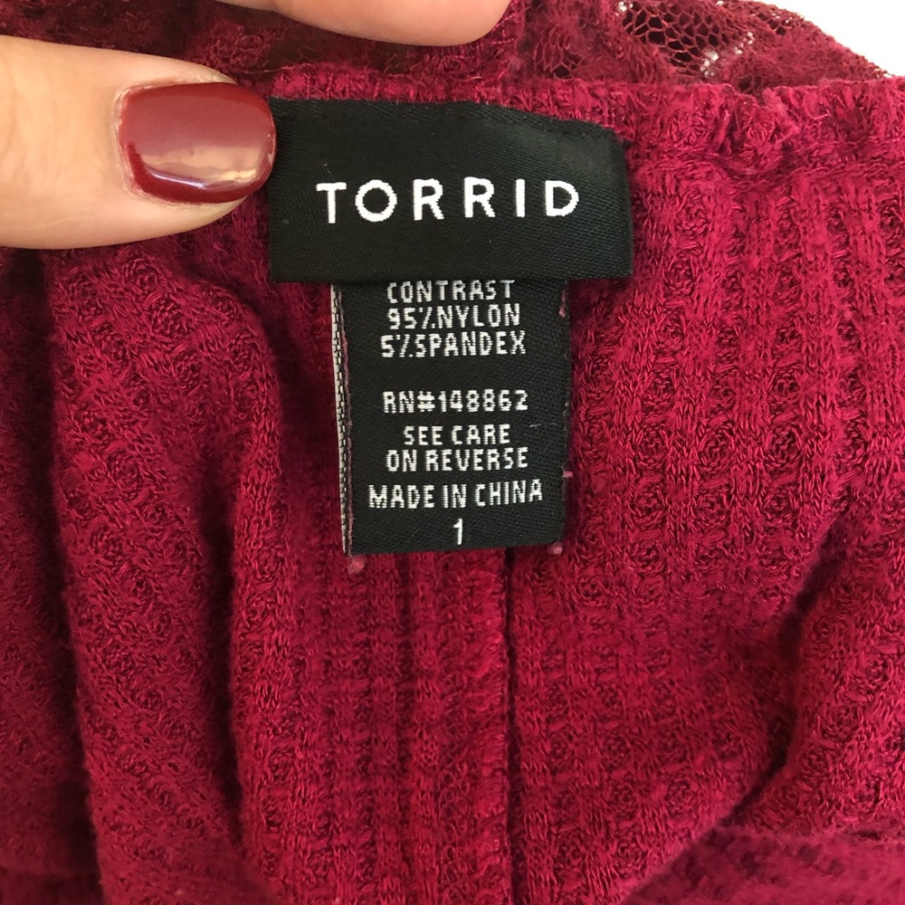 Torrid Lace Inset Tunic - Picture 3 of 5